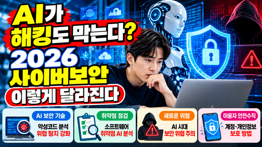 AI가 해킹도 막는다? 2026 사이버보안 이렇게 달라진다