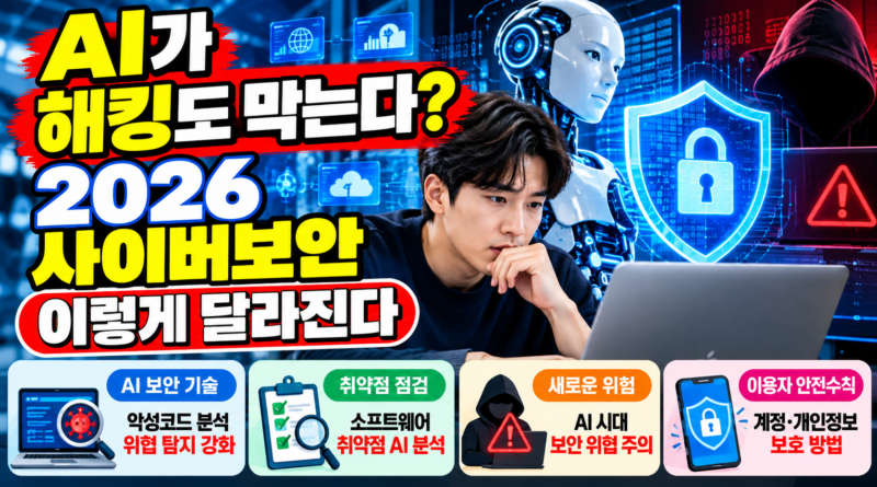 AI가 해킹도 막는다? 2026 사이버보안 이렇게 달라진다