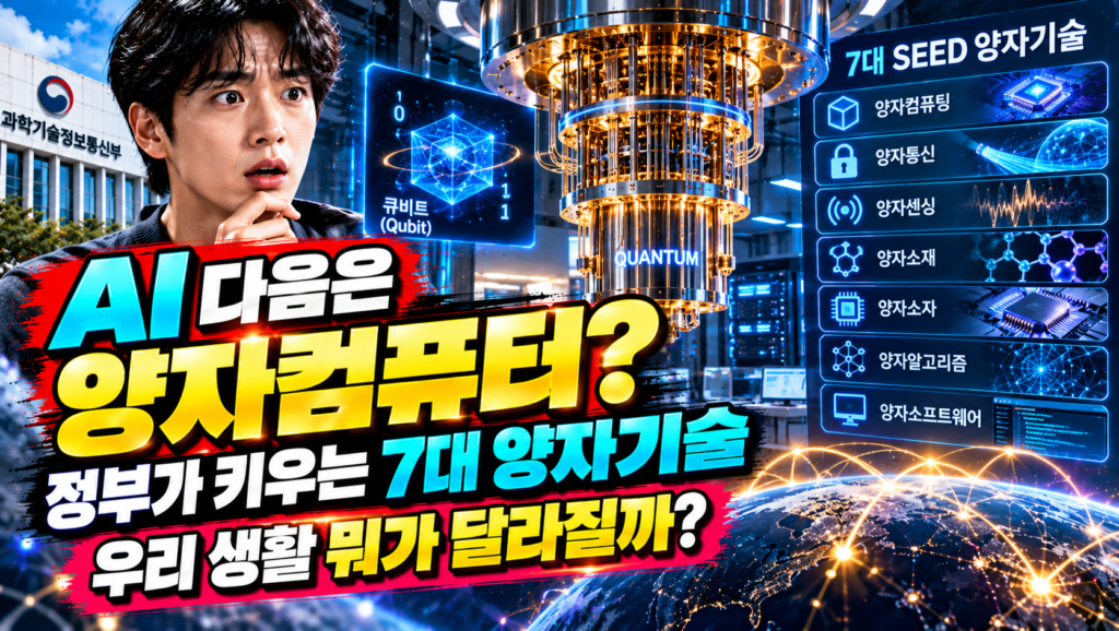 AI 다음은 양자컴퓨터? 정부가 키우는 7대 양자기술 우리 생활 뭐가 달라질까?