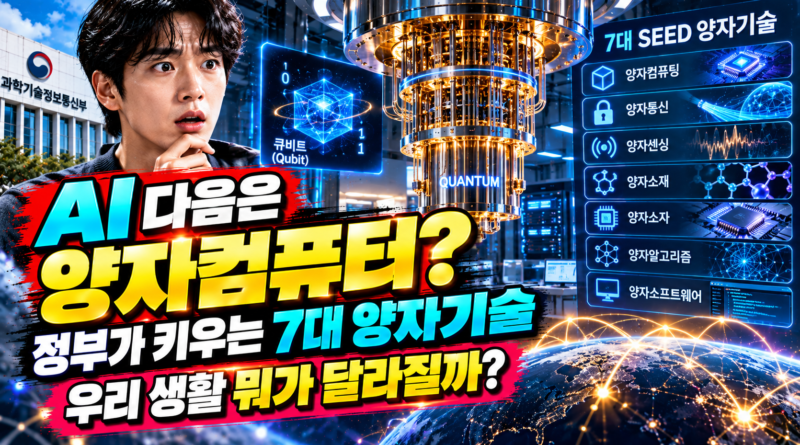 AI 다음은 양자컴퓨터? 정부가 키우는 7대 양자기술 우리 생활 뭐가 달라질까?
