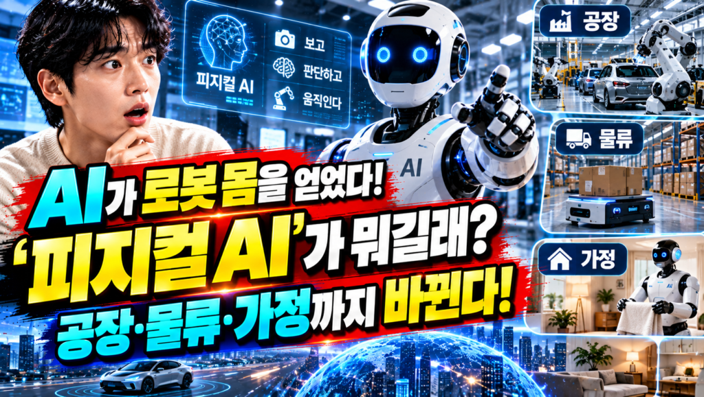 AI가 로봇 몸을 얻었다! ‘피지컬 AI’가 뭐길래? 공장·물류·가정까지 바뀐다
