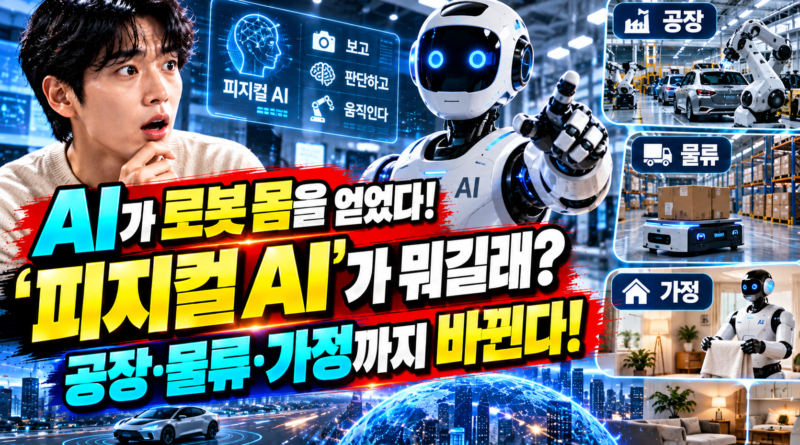 AI가 로봇 몸을 얻었다! ‘피지컬 AI’가 뭐길래? 공장·물류·가정까지 바뀐다