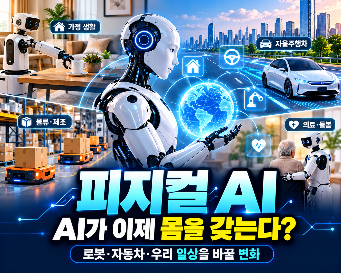 “AI가 이제 몸을 갖는다?” 피지컬 AI 뜻부터 로봇·자동차·우리 일상을 바꿀 7가지 변화
