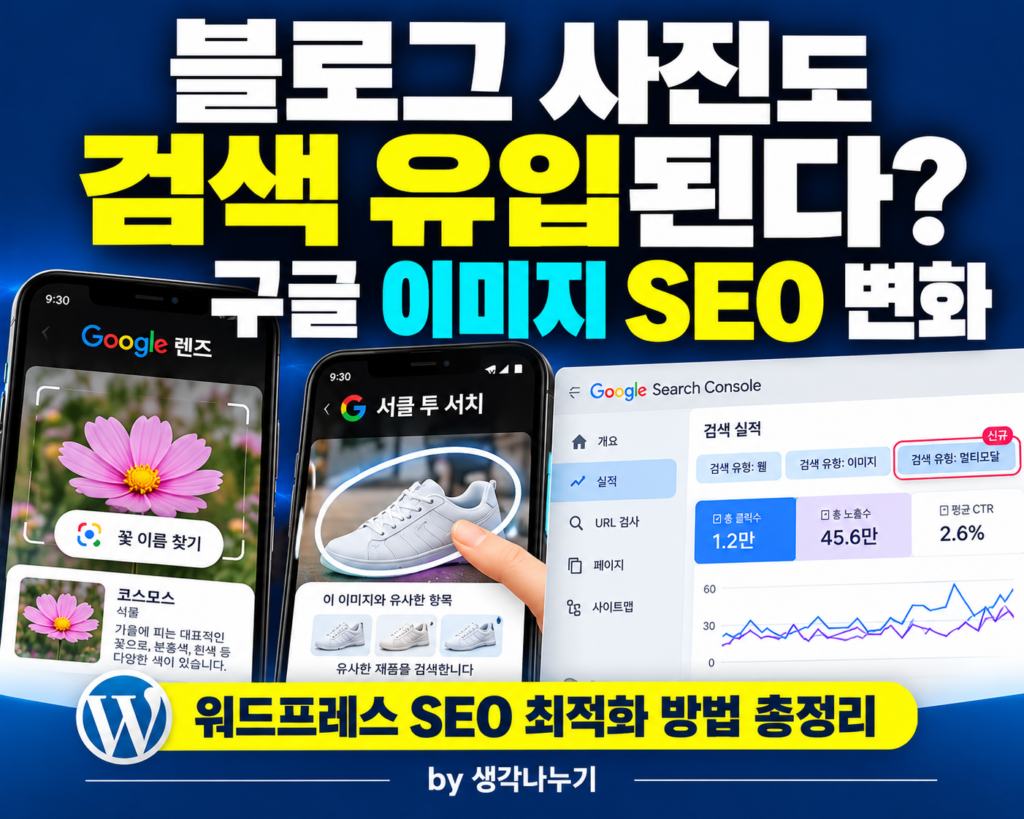 구글 렌즈와 서클 투 서치를 활용한 이미지 검색 및 워드프레스 SEO 최적화 안내